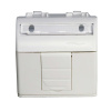 Розетка компьютерная RJ-45 кат.5Е, белая, 2мод (PcNet) ДКС