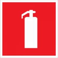 Знак. F-04 Огнетушитель, плёнка 100*100мм